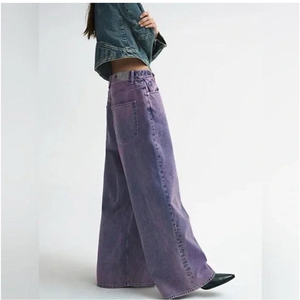 NWT We The Free Electric Feels Dropped Wide Leg Jeans 27 - Picture 4 of 7